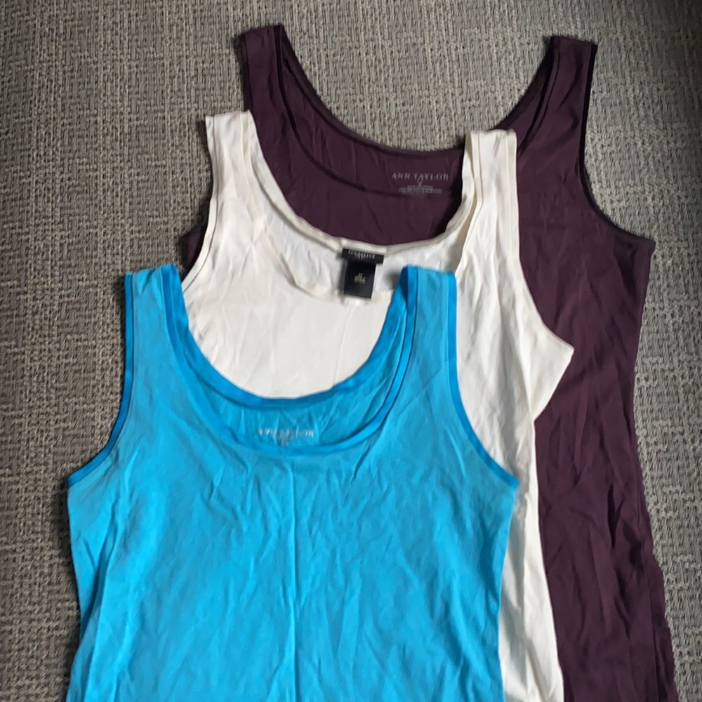 Bundle of 3 Ann Taylor Tank Sleeveless Tops XS/S